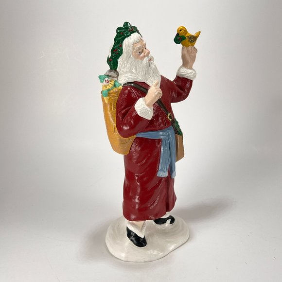 Vtg Old World Santa Claus Figure Provincial Mold Hand Painted Ceramic 90s - Picture 2 of 15